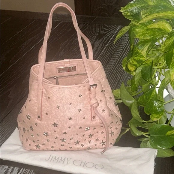 Jimmy Choo Sofia Star Studded Tote Bag. - Picture 1 of 7